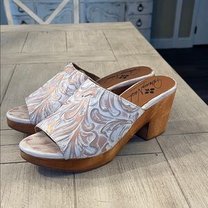 Patricia Nash Tooled Leather Mules